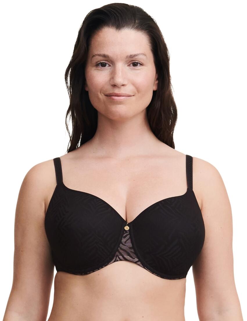Chantelle Graphic Allure Spacer T-Shirt Bra Black