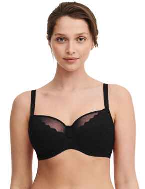 Chantelle Floral Touch Very Covering Bra Black