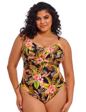 Elomi Tiger Valley Non-Wired Swimsuit Black
