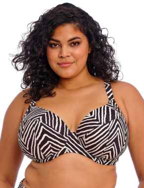 Elomi Fiji Falls Plunge Bikini Top Black