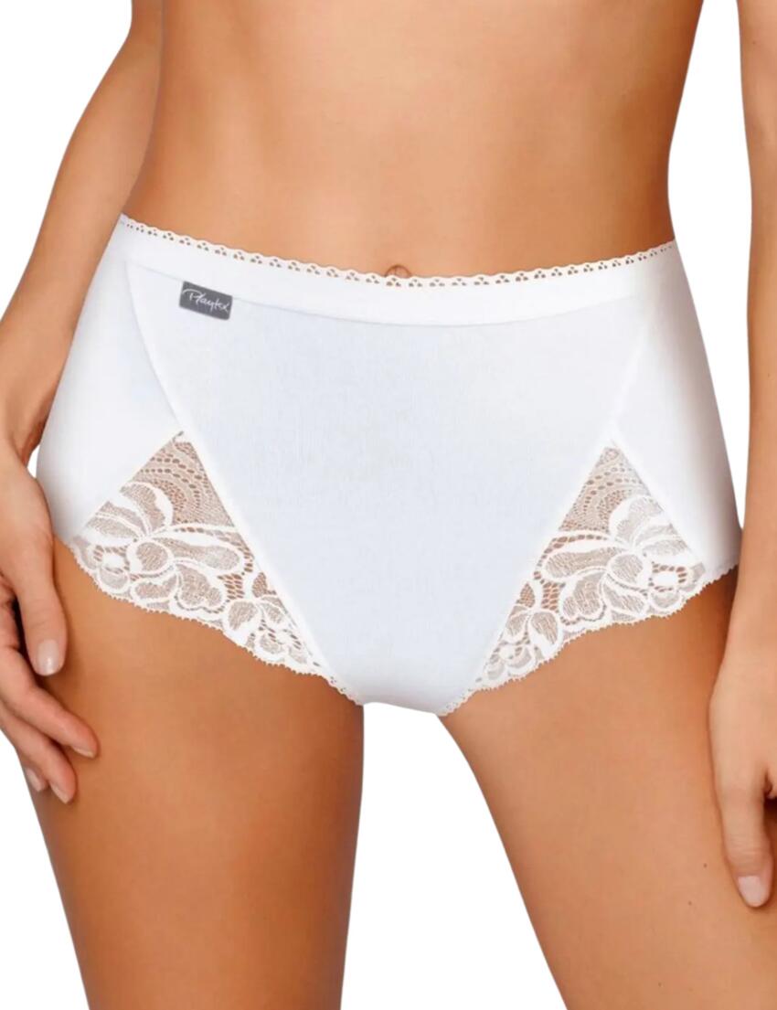 Playtex Cotton Feminine 2 Pack Maxi Briefs White