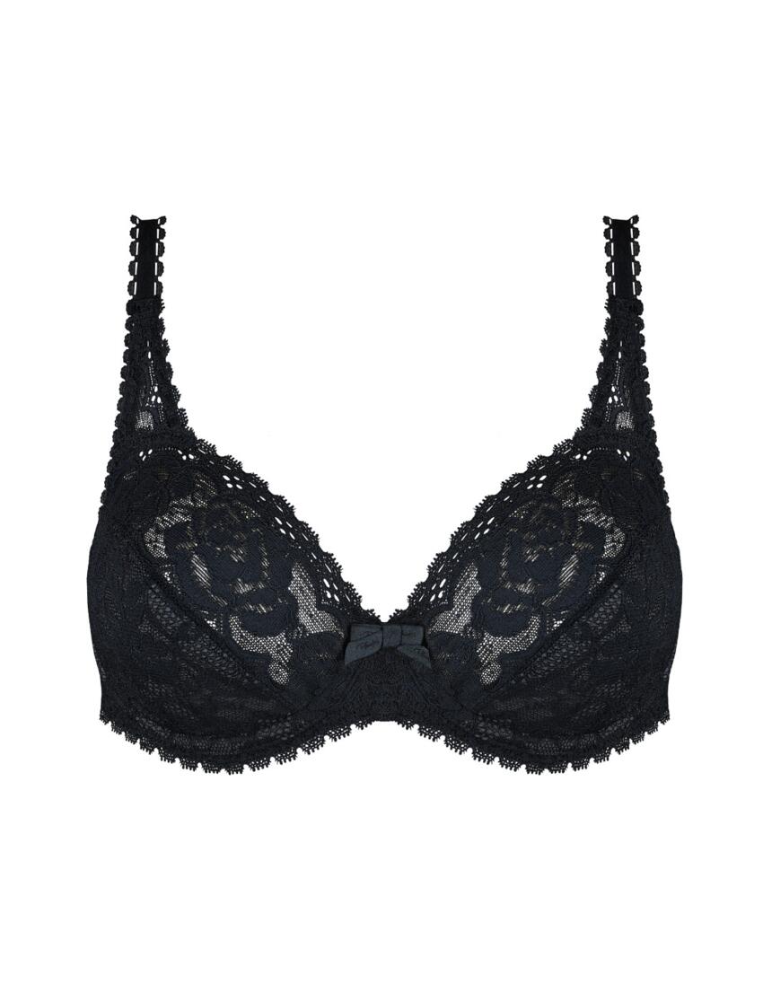 Playtex Flower Elegance Recycled Underwired Bra Black 