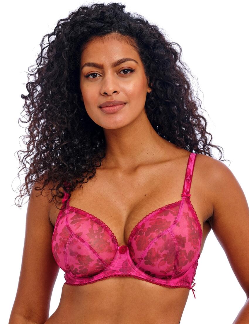 Freya Rose Blossom Plunge Bra Red Rose
