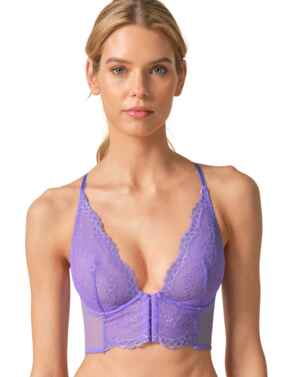 Gossard Superboost Lace Deep V Bralette Purple Hebe