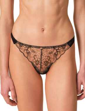 Gossard VIP Fleur De Nuit Thong Black 