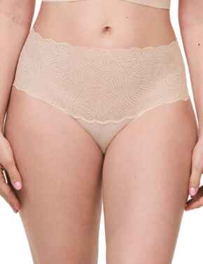 Chantelle Soft Stretch Lace Full Brief Golden Beige