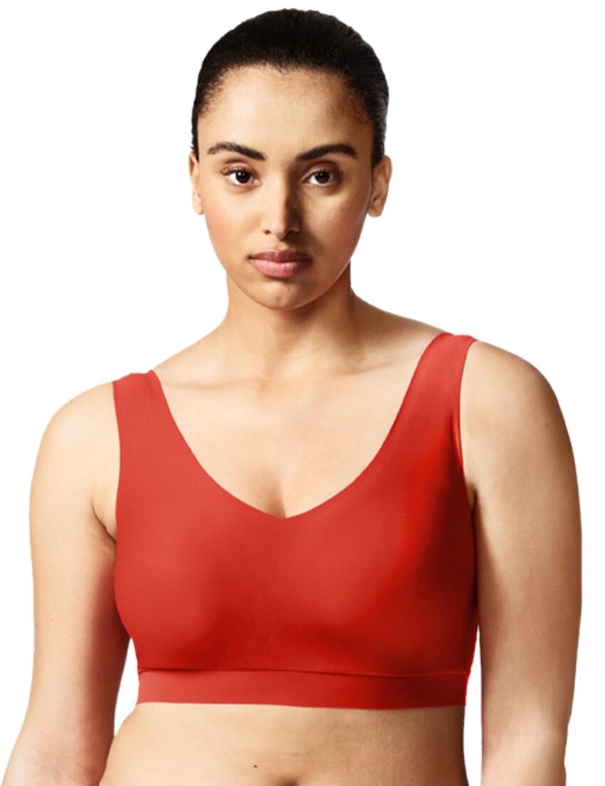 Chantelle Soft Stretch Padded Crop Top Poppy Red