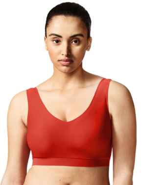 Chantelle Soft Stretch Padded Crop Top Poppy Red