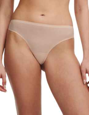 Chantelle Soft Stretch Lace Tanga Golden Beige