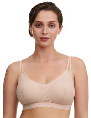 Chantelle Soft Stretch Removable Padding Bralette Golden Beige