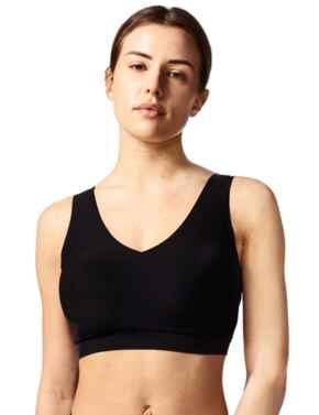Chantelle Soft Stretch Padded Crop Top Black