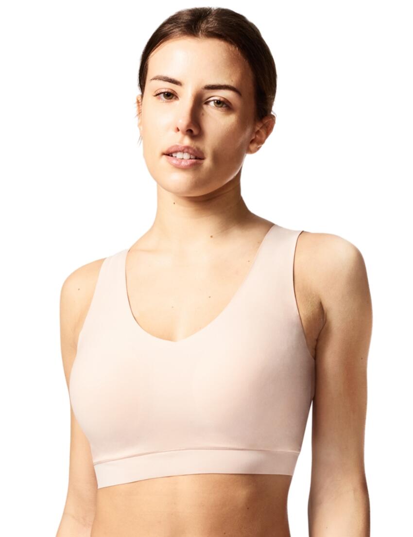 Chantelle Soft Stretch Padded Crop Top Golden Beige