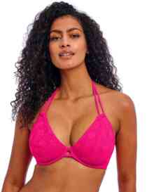 Freya Nomad Nights Halter Bikini Top Fuchsia