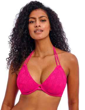 Freya Nomad Nights Halter Bikini Top Fuchsia