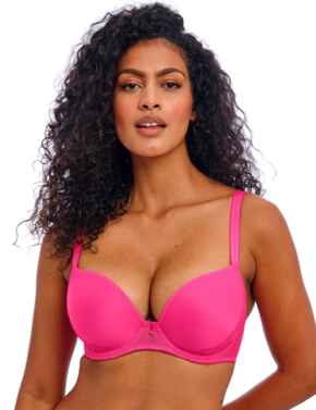 Freya Fascinate Moulded Plunge T-Shirt Bra Hot Pink