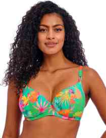 Freya Isla Margarita Plunge Bikini Top Jade