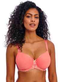 Freya Offbeat Decadence Moulded Spacer Bra Sunset Coral