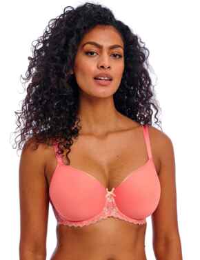 Freya Offbeat Decadence Moulded Spacer Bra Sunset Coral