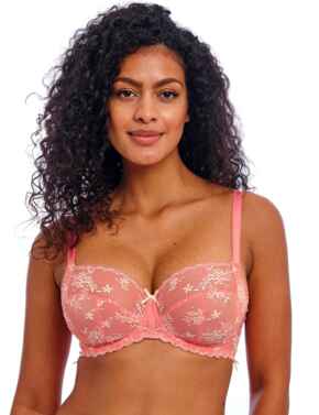 Freya Offbeat Decadence Side Support Bra Sunset Coral