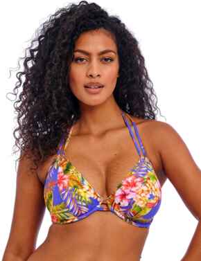 Freya Tiger Valley Halter Bikini Top Ultramarine