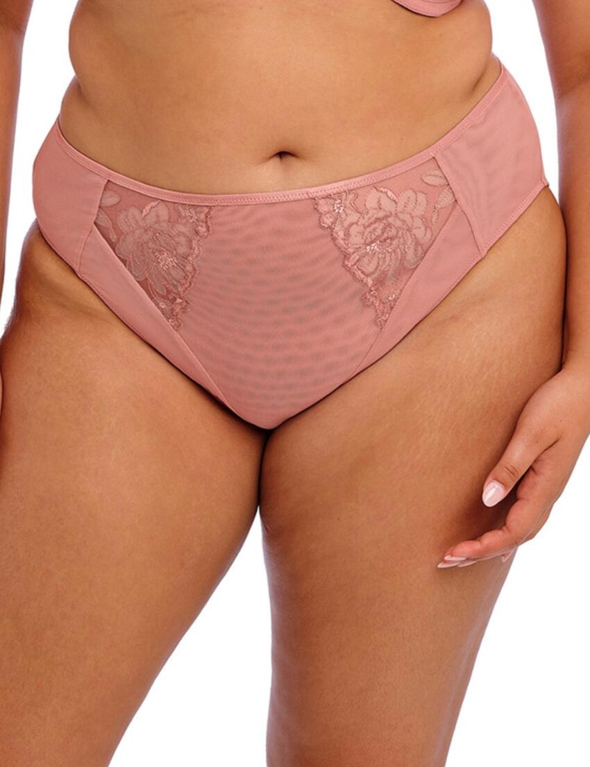 Elomi Teagan High Leg Brief Ash Rose