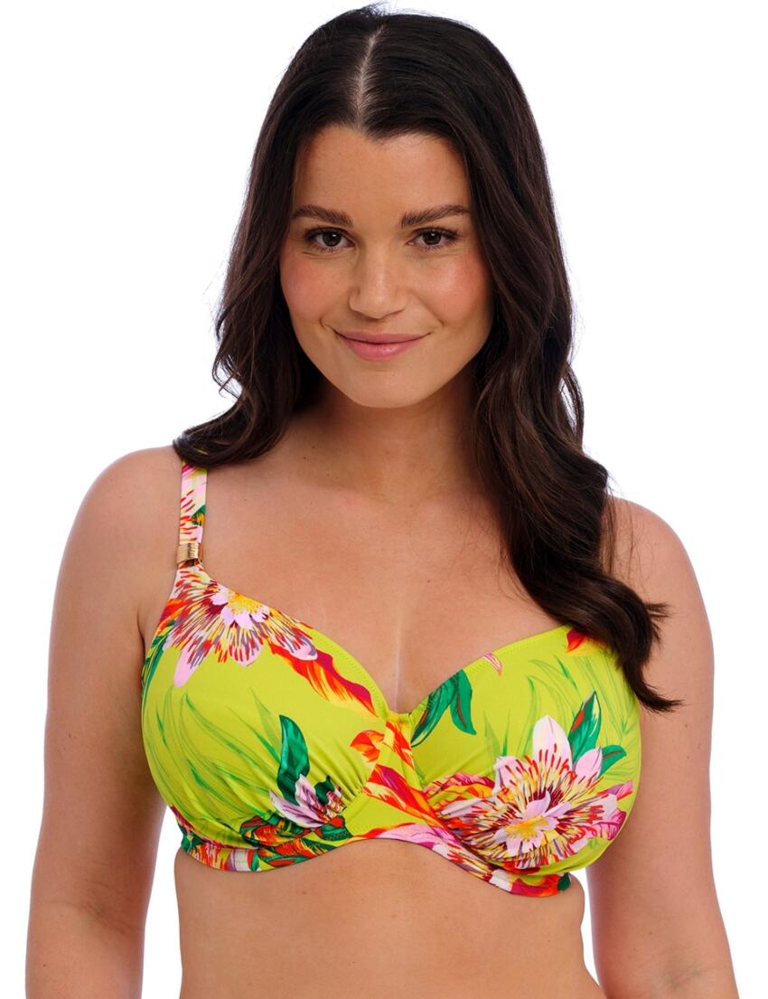Fantasie Cala Macarella Underwired Gathered Full Cup Bikini Top Zest