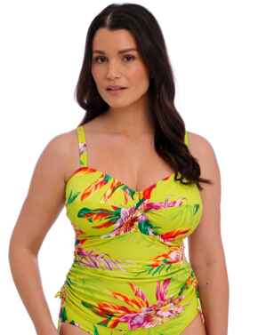 Fantasie Cala Macarella Underwired Twist Front Tankini Top Zest