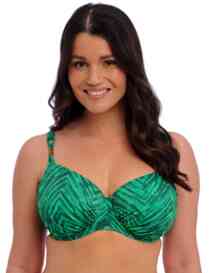 Fantasie Punta Mita Underwired Gathered Full Cup Bikini Top Emerald