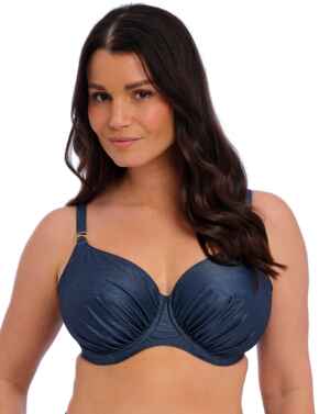 Fantasie Parcos Coast Underwired Gathered Full Cup Bikini Top Midnight Sparkle