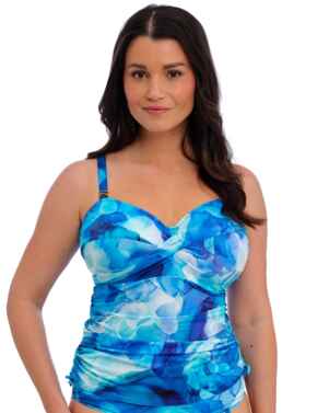 Fantasie Saunton Sands Underwired Twist Front Tankini Top Dazzling Blue