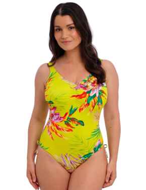 Fantasie Cala Macarella Underwired V Neck Swimsuit With Adjustable Leg Zest