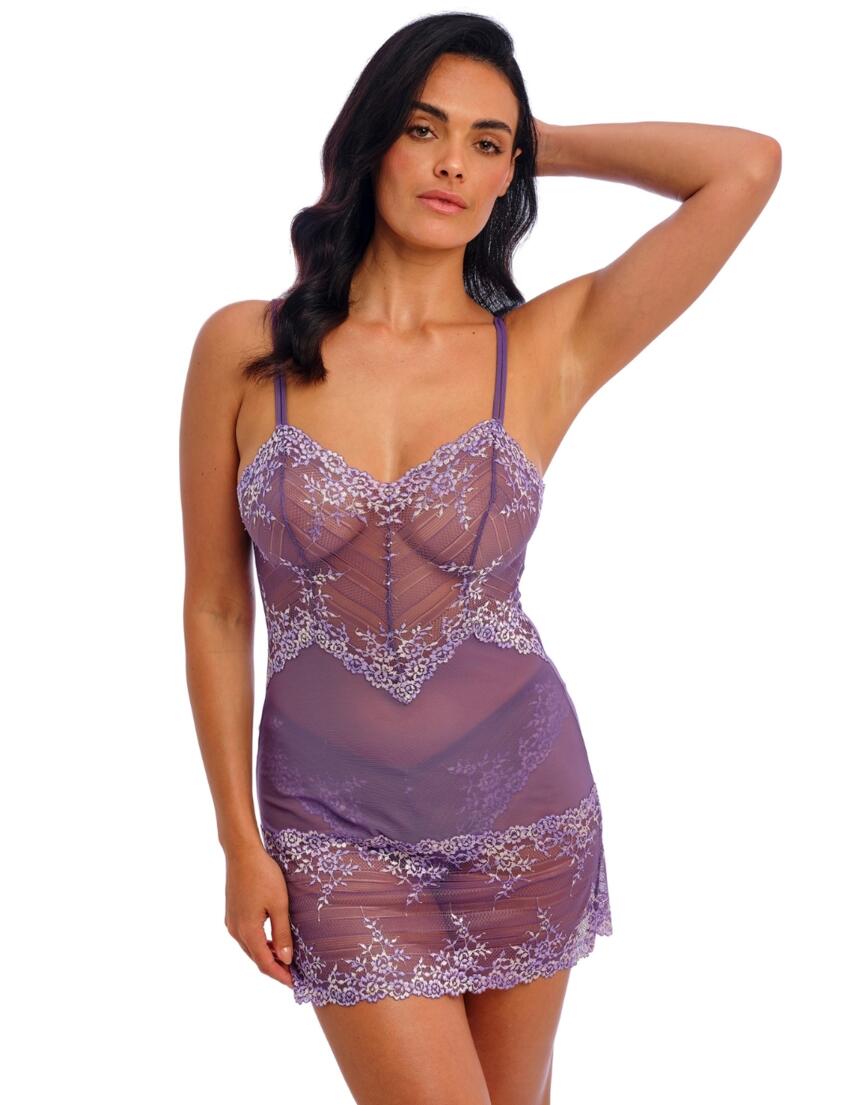 Wacoal Embrace Lace Chemise Grape Compote Multi