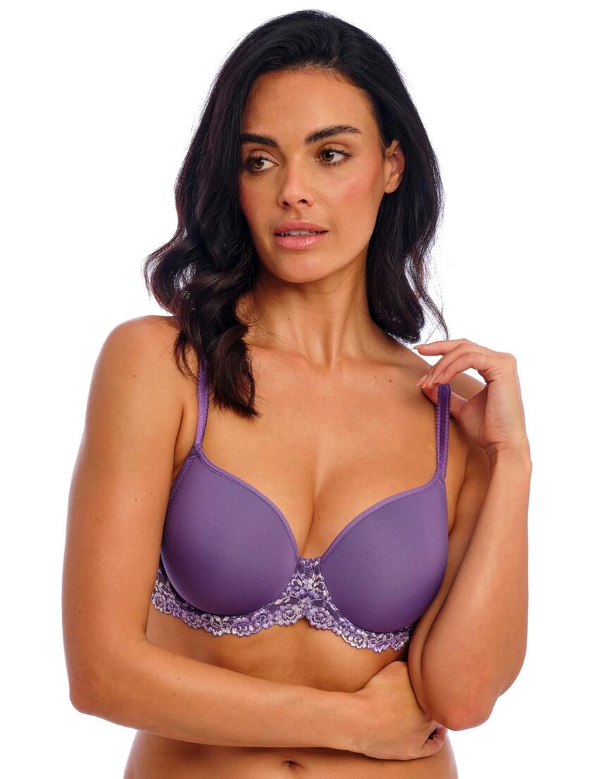 Wacoal Embrace Lace Contour Bra Grape Compote Multi