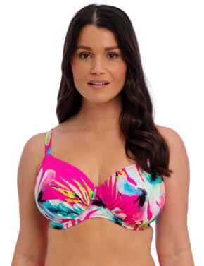 Fantasie Carabelita Gathered Full Cup Bikini Top Peony