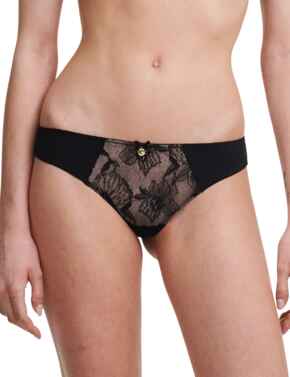 Chantelle Orchids Tanga Brief Black