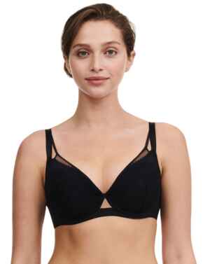 Chantelle Play Plunge T-Shirt Bra Black
