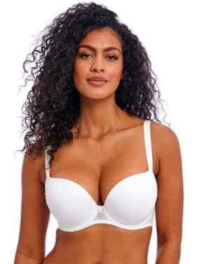 Freya Fascinate Underwired Moulded Plunge T-Shirt Bra White