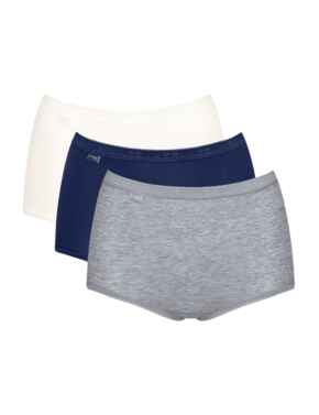 Sloggi Basic+ Maxi Knickers 3 Pack Multiple Colours 17 