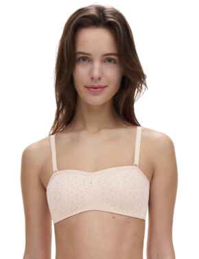 Chantelle Norah Bandeau Bra Golden Beige
