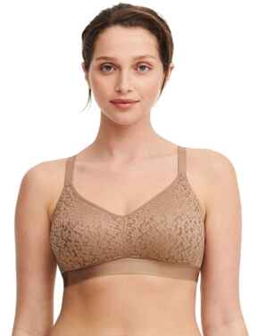 Chantelle Norah Non-Wired Support Bra Coffee Latte