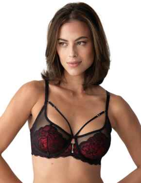 Pour Moi Desire Underwired Bra Black/Red