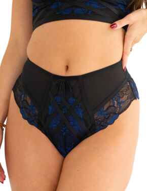 Pour Moi After Hours High Waisted Brief Black/Blue 