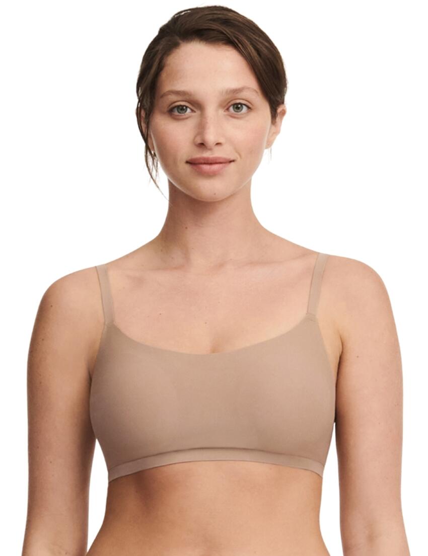 Chantelle Soft Stretch Padded Bralette Coffee Latte
