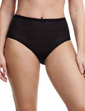 Chantelle SoftStretch Stripes Full Brief Black