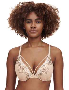 Chantelle Spice Push Up T-Shirt Bra Clay Nude