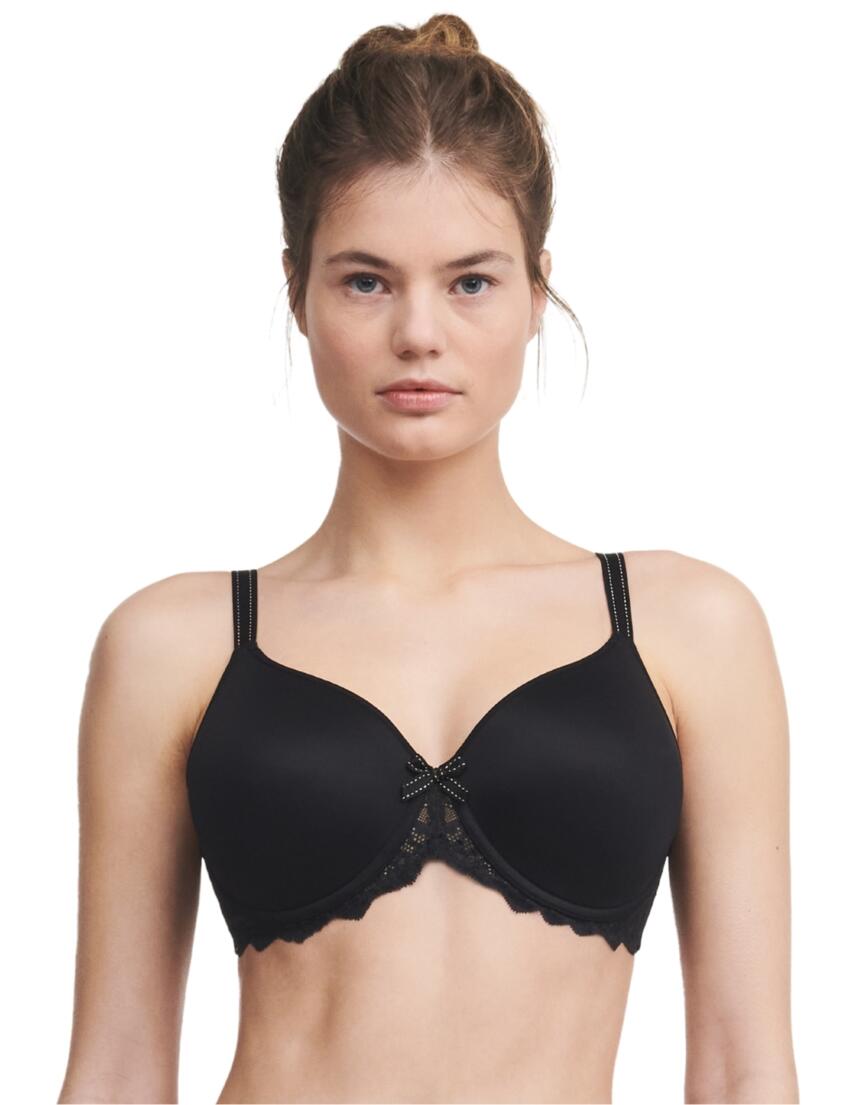 Chantelle Rive Gauche Covering T-Shirt Bra Black