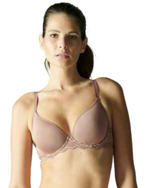 Simone Perele Caresse Spacer Plunge Bra Coco Brown
