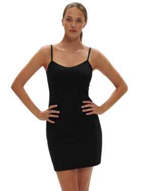 Simone Perele Essentiel Slip Dress Black