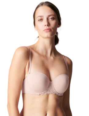 Simone Perele Delice Strapless Bandeau Bra Blush