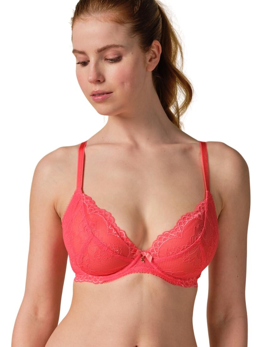 Gossard Superboost Lace Non-Padded Plunge Bra Sugar Coral